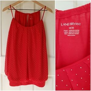 Lane Bryant red top 18/20